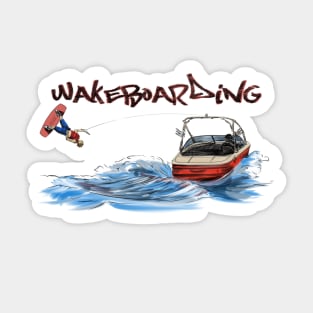 Wakeboarding Sticker